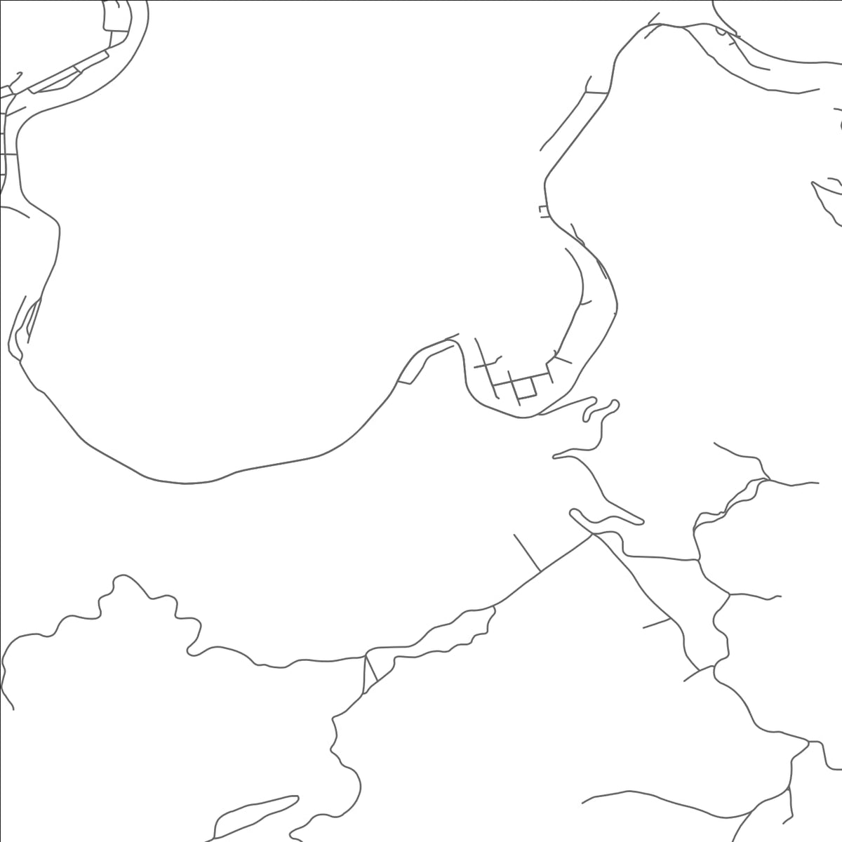 ROAD MAP OF CORINNE, WEST VIRGINIA BY MAPBAKES