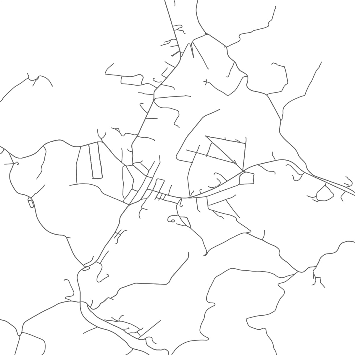 ROAD MAP OF COWEN, WEST VIRGINIA BY MAPBAKES