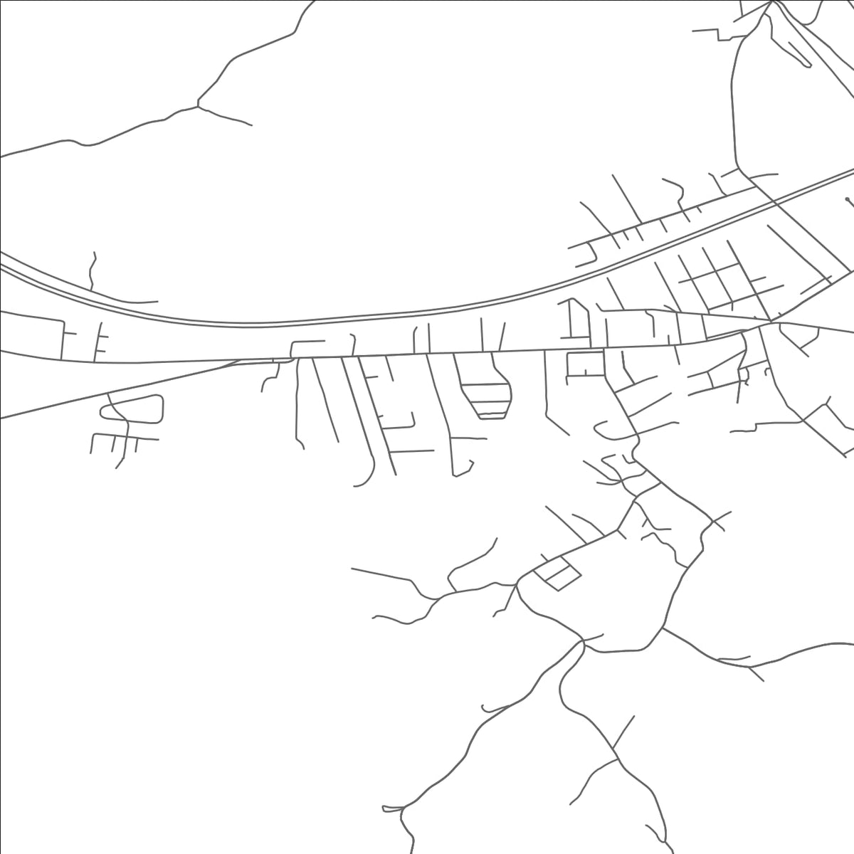 ROAD MAP OF CULLODEN, WEST VIRGINIA BY MAPBAKES