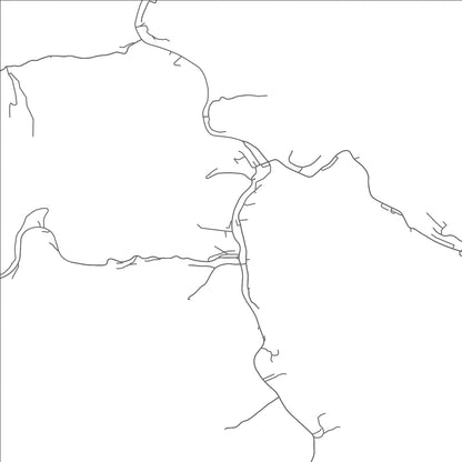 ROAD MAP OF DELBARTON, WEST VIRGINIA BY MAPBAKES
