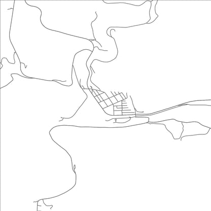 ROAD MAP OF DURBIN, WEST VIRGINIA BY MAPBAKES
