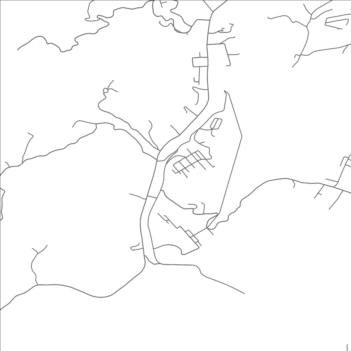 ROAD MAP OF ECCLES, WEST VIRGINIA BY MAPBAKES