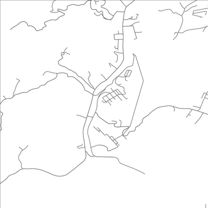 ROAD MAP OF ECCLES, WEST VIRGINIA BY MAPBAKES