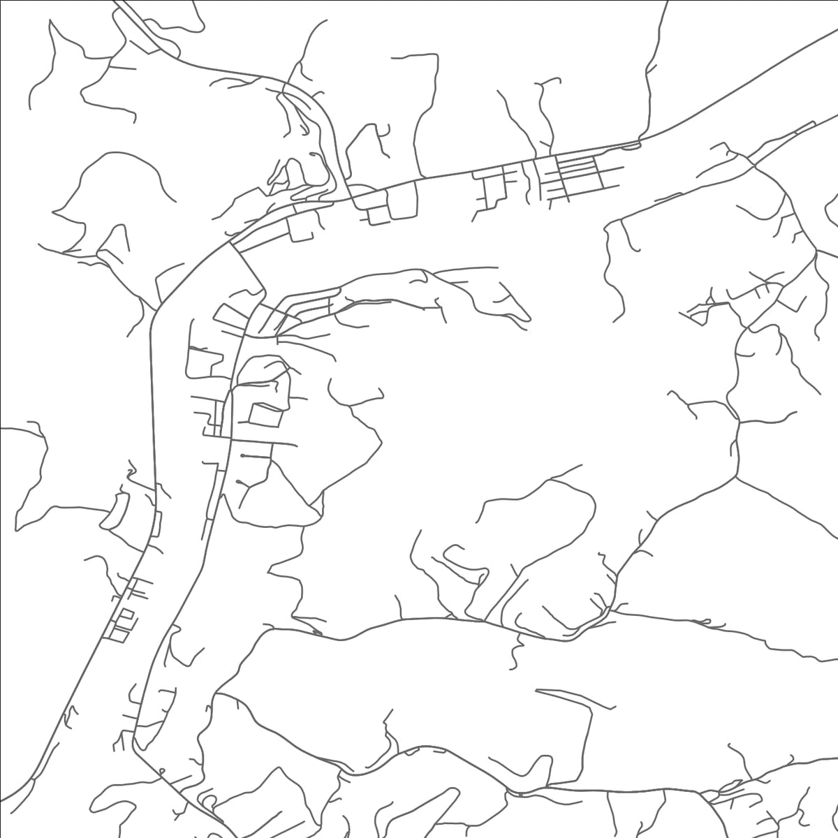 ROAD MAP OF ELKVIEW, WEST VIRGINIA BY MAPBAKES