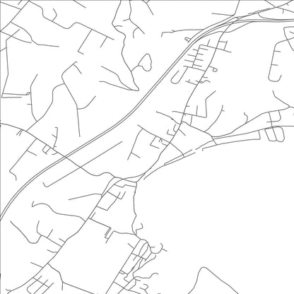ROAD MAP OF FALLING WATERS, WEST VIRGINIA BY MAPBAKES