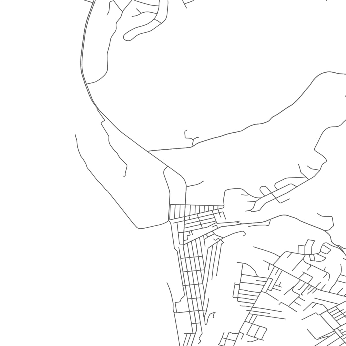 ROAD MAP OF FOLLANSBEE, WEST VIRGINIA BY MAPBAKES