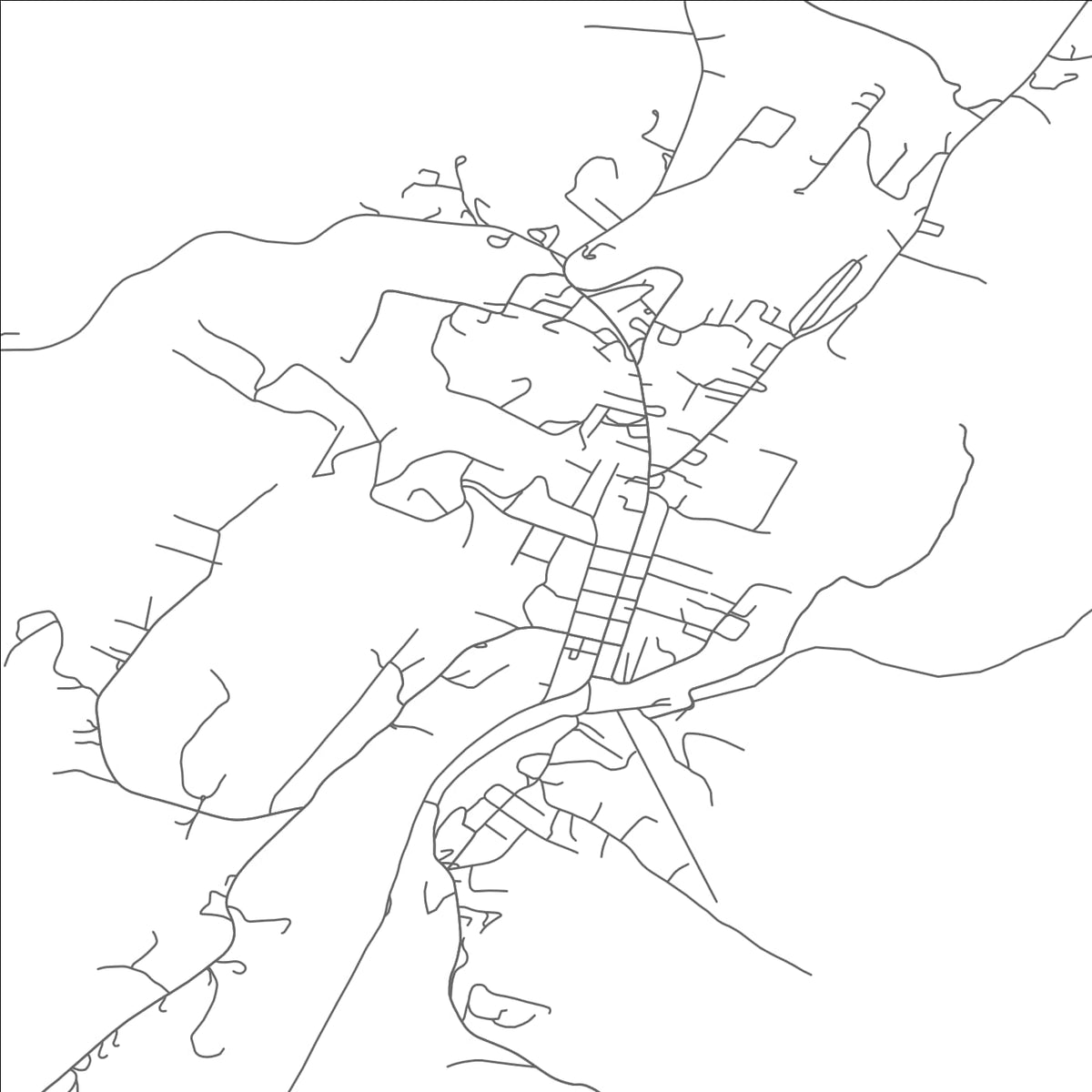 ROAD MAP OF FRANKLIN, WEST VIRGINIA BY MAPBAKES