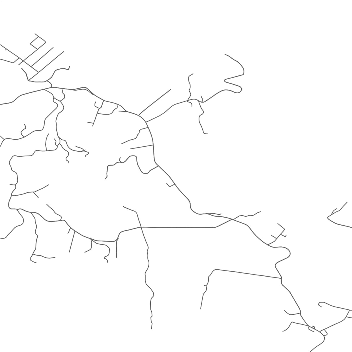 ROAD MAP OF GARTEN, WEST VIRGINIA BY MAPBAKES