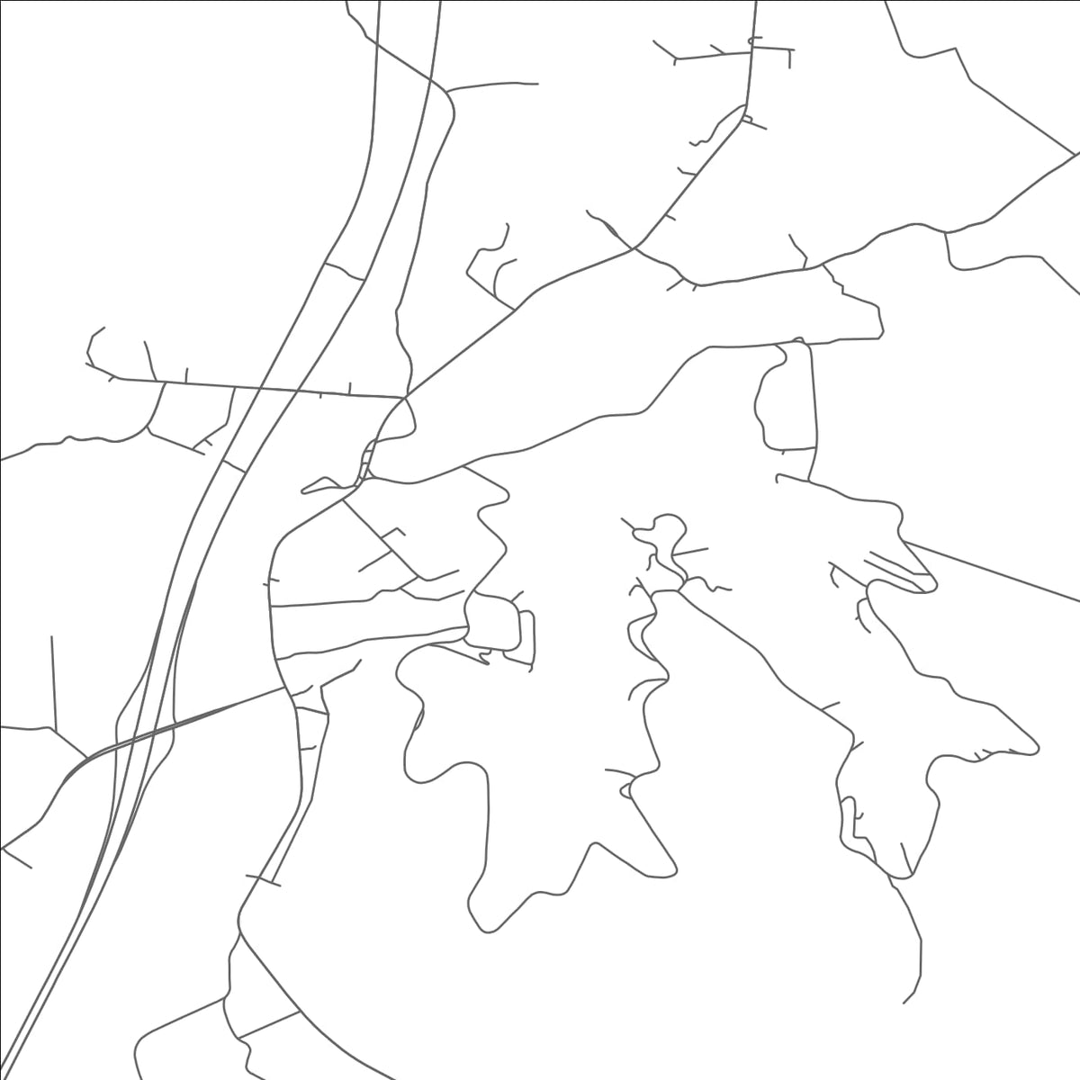 ROAD MAP OF GHENT, WEST VIRGINIA BY MAPBAKES