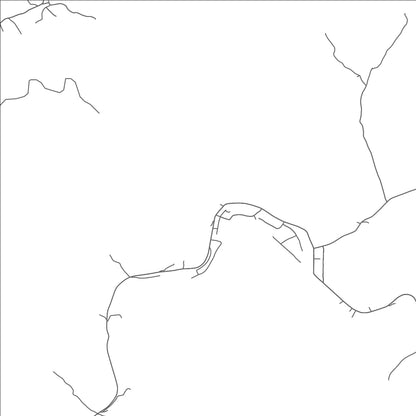 ROAD MAP OF GLEN FORK, WEST VIRGINIA BY MAPBAKES