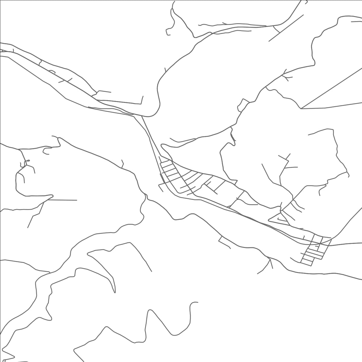 ROAD MAP OF HAMBLETON, WEST VIRGINIA BY MAPBAKES