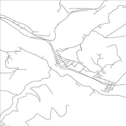 ROAD MAP OF HAMBLETON, WEST VIRGINIA BY MAPBAKES