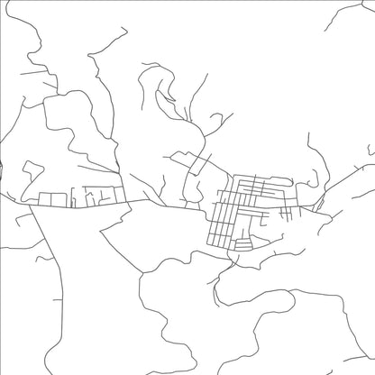 ROAD MAP OF HAMLIN, WEST VIRGINIA BY MAPBAKES