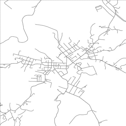 ROAD MAP OF HARRISVILLE, WEST VIRGINIA BY MAPBAKES