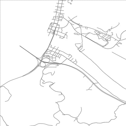 ROAD MAP OF HENDERSON, WEST VIRGINIA BY MAPBAKES