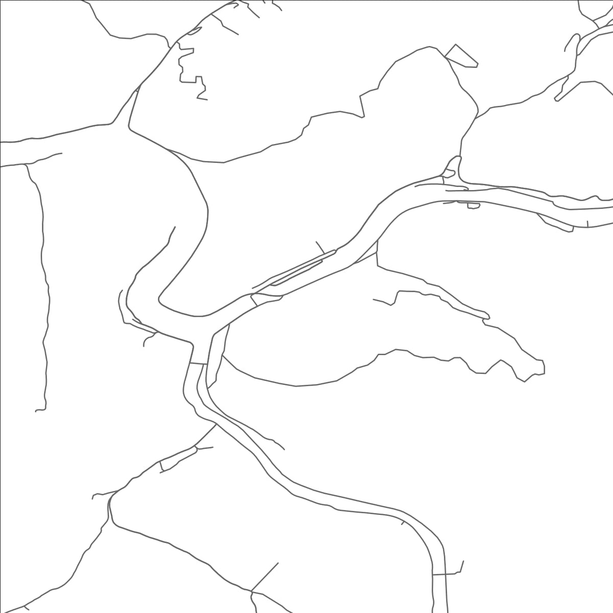 ROAD MAP OF IAEGER, WEST VIRGINIA BY MAPBAKES