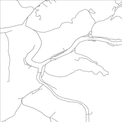 ROAD MAP OF IAEGER, WEST VIRGINIA BY MAPBAKES