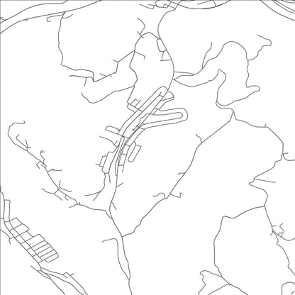 ROAD MAP OF IDAMAY, WEST VIRGINIA BY MAPBAKES