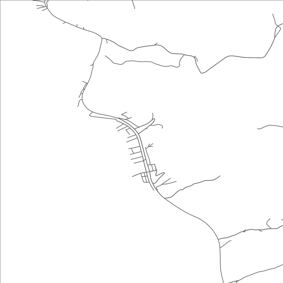 ROAD MAP OF KERMIT, WEST VIRGINIA BY MAPBAKES