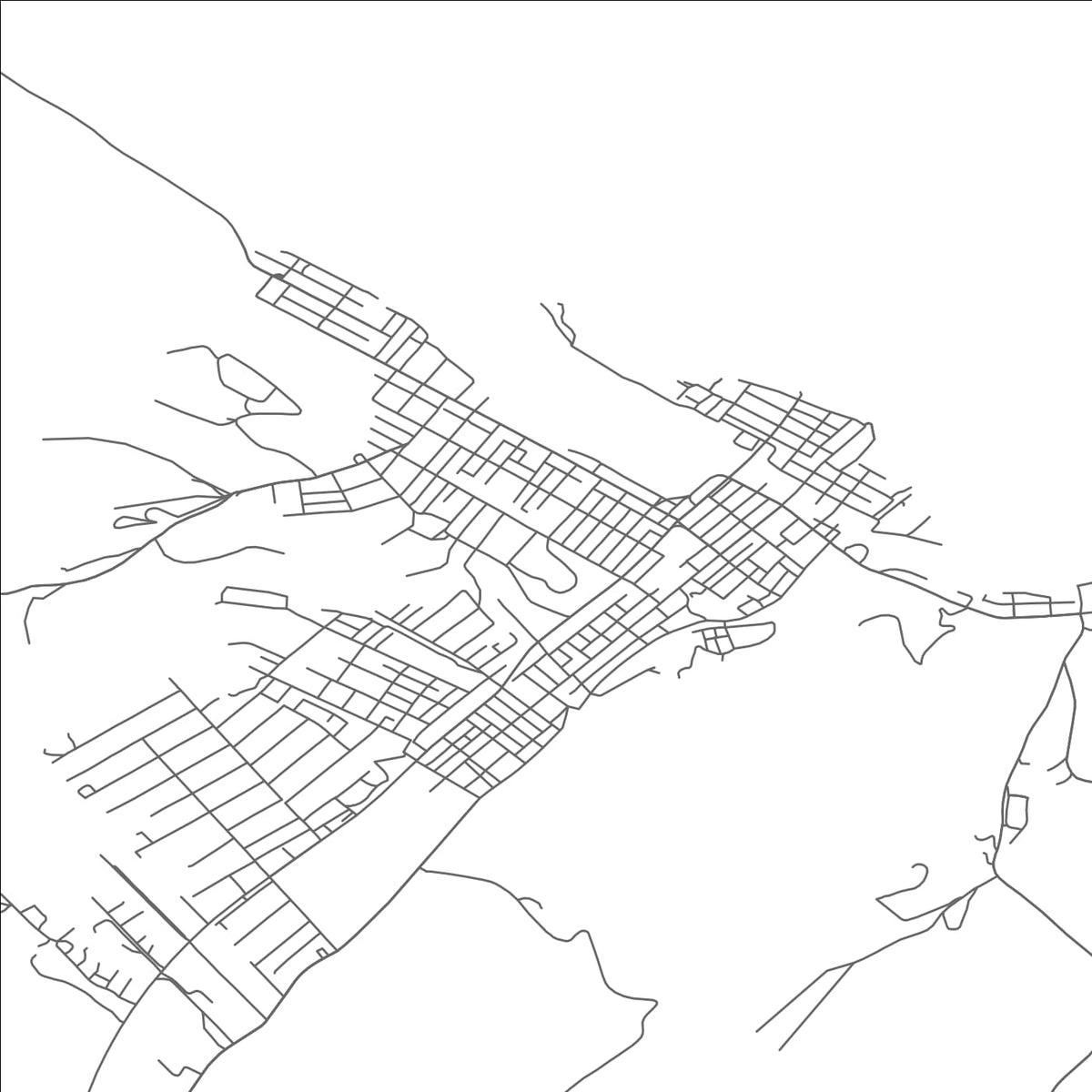 ROAD MAP OF KEYSER, WEST VIRGINIA BY MAPBAKES