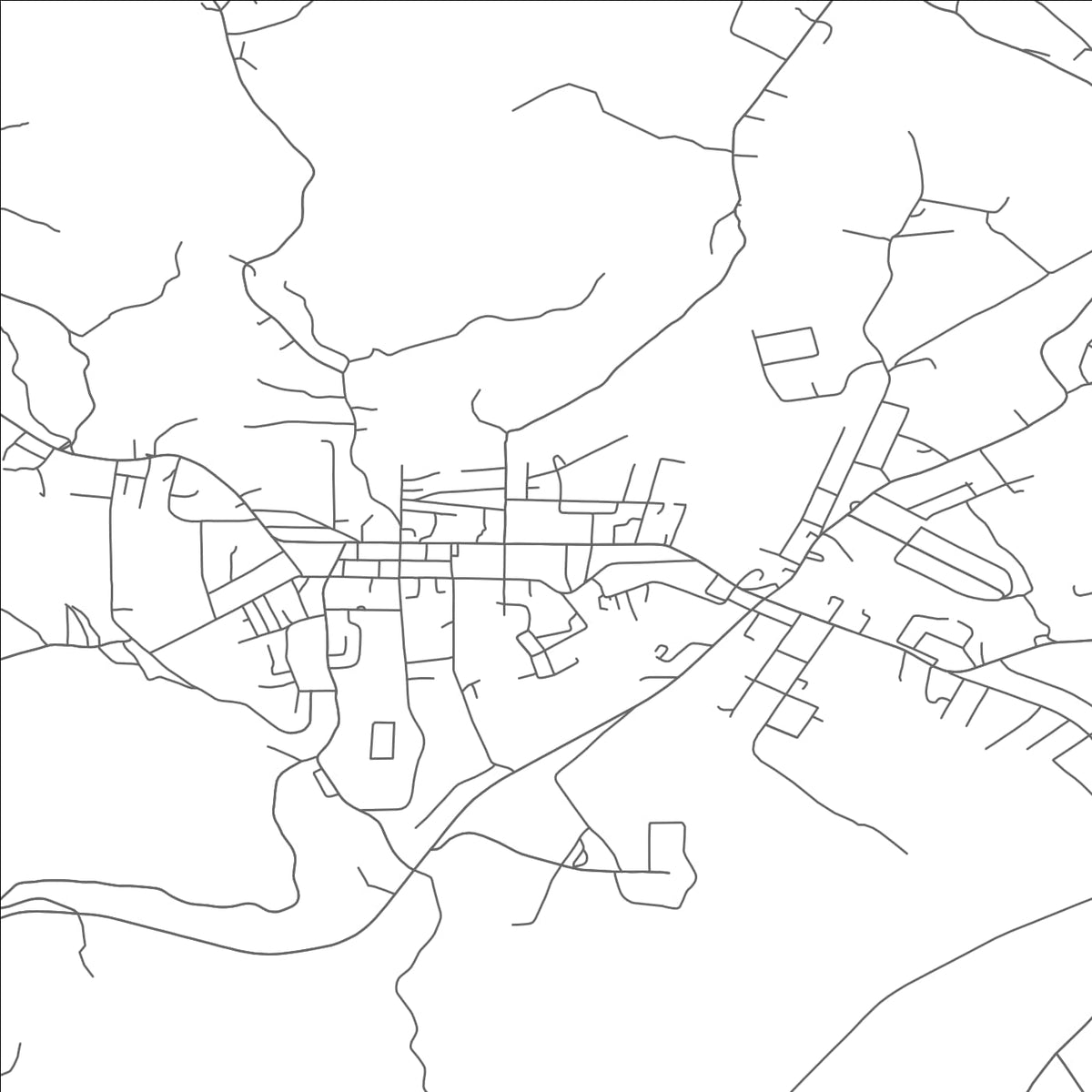 ROAD MAP OF KINGWOOD, WEST VIRGINIA BY MAPBAKES