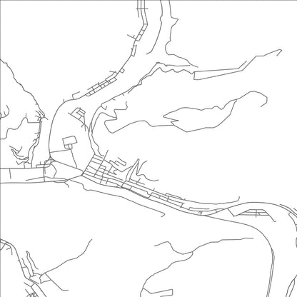 ROAD MAP OF LOGAN, WEST VIRGINIA BY MAPBAKES