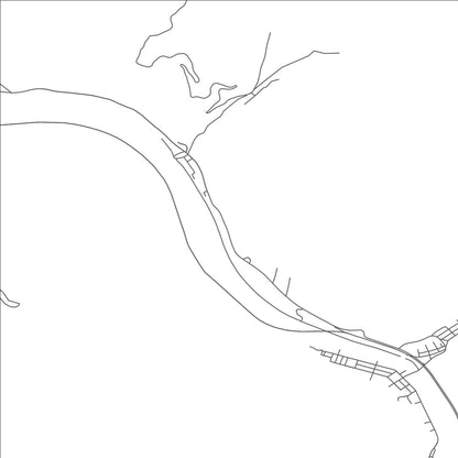 ROAD MAP OF MAN, WEST VIRGINIA BY MAPBAKES