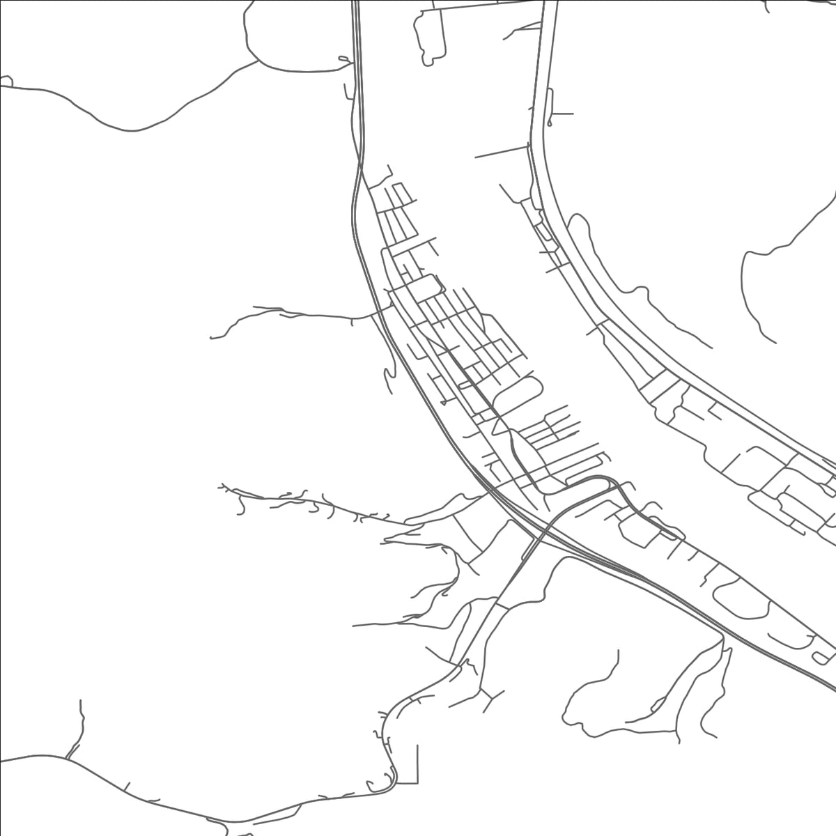 ROAD MAP OF MARMET, WEST VIRGINIA BY MAPBAKES