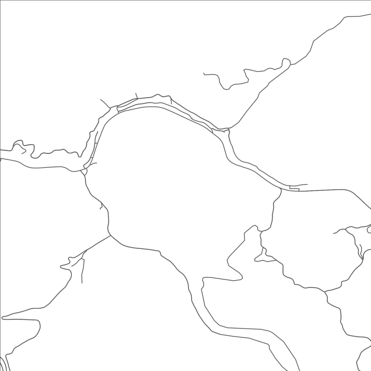 ROAD MAP OF MAYBEURY, WEST VIRGINIA BY MAPBAKES