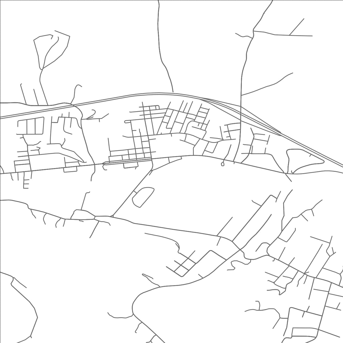ROAD MAP OF MILTON, WEST VIRGINIA BY MAPBAKES