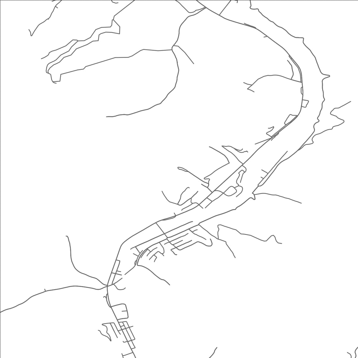 ROAD MAP OF MITCHELL HEIGHTS, WEST VIRGINIA BY MAPBAKES