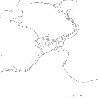 ROAD MAP OF MULLENS, WEST VIRGINIA BY MAPBAKES