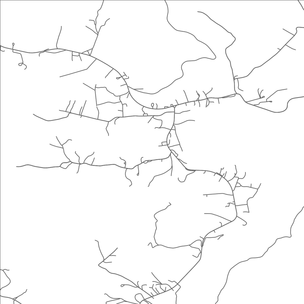 ROAD MAP OF NETTIE, WEST VIRGINIA BY MAPBAKES