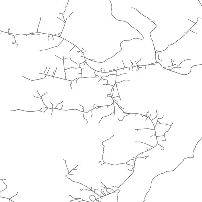 ROAD MAP OF NETTIE, WEST VIRGINIA BY MAPBAKES