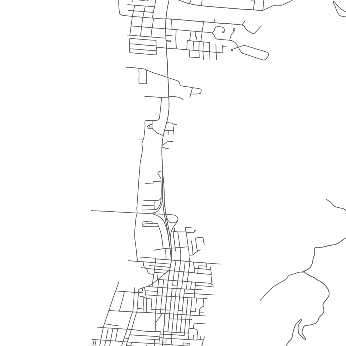 ROAD MAP OF NEW MARTINSVILLE, WEST VIRGINIA BY MAPBAKES