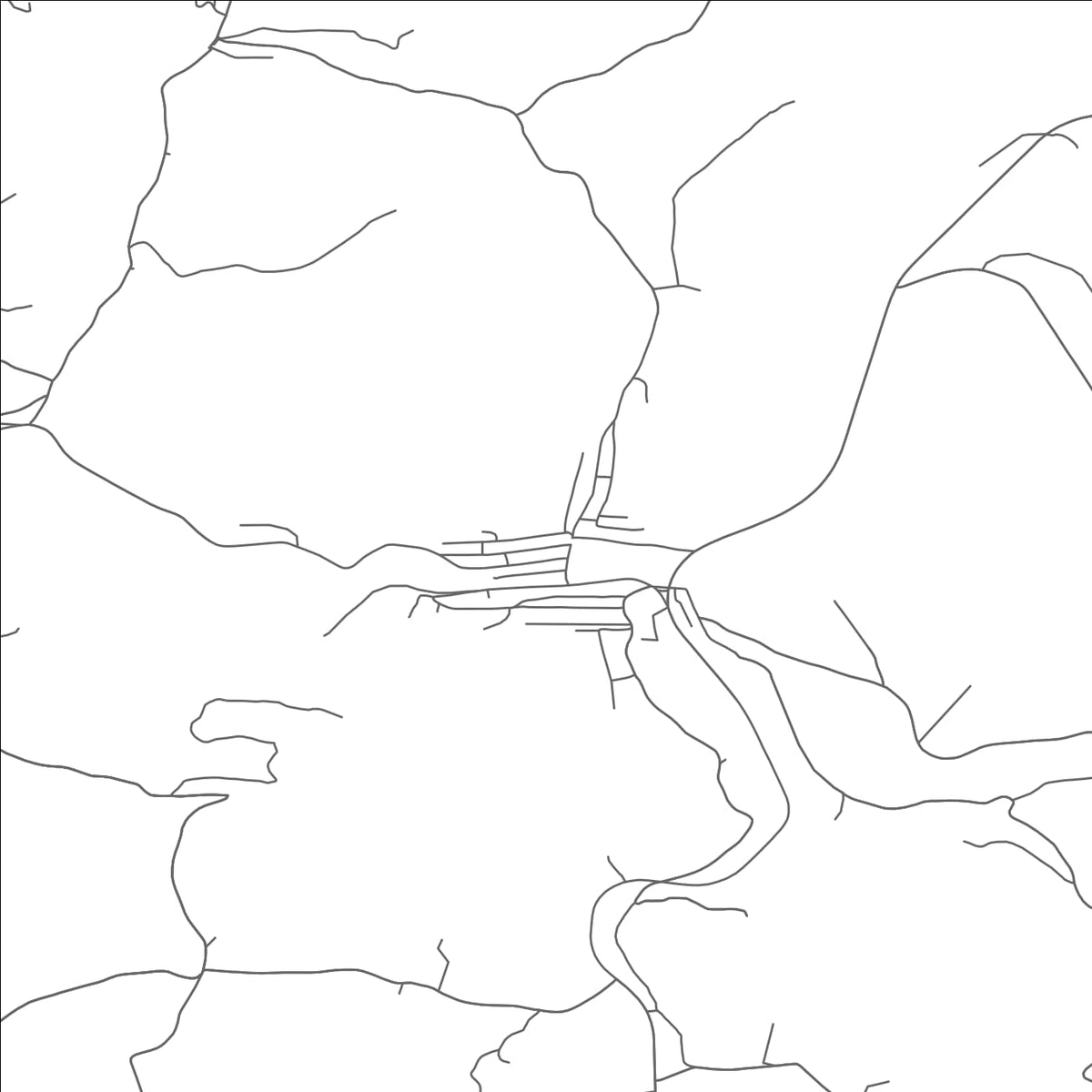 ROAD MAP OF NEWBURG, WEST VIRGINIA BY MAPBAKES