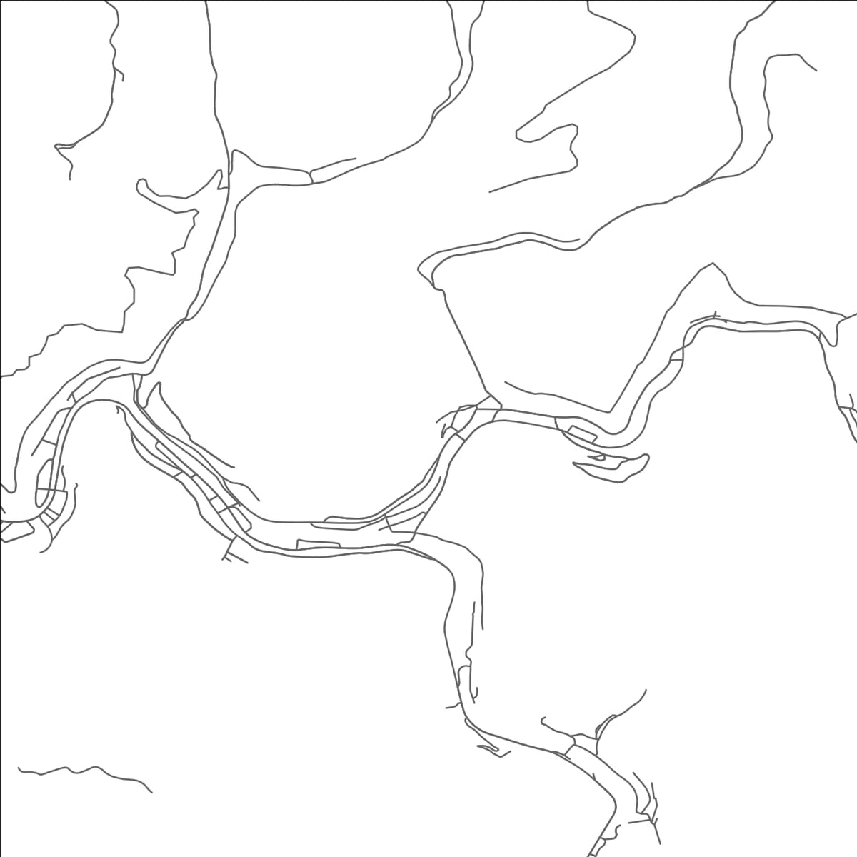 ROAD MAP OF NORTHFORK, WEST VIRGINIA BY MAPBAKES
