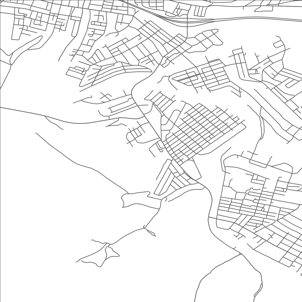 ROAD MAP OF NUTTER FORT, WEST VIRGINIA BY MAPBAKES