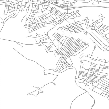 ROAD MAP OF NUTTER FORT, WEST VIRGINIA BY MAPBAKES