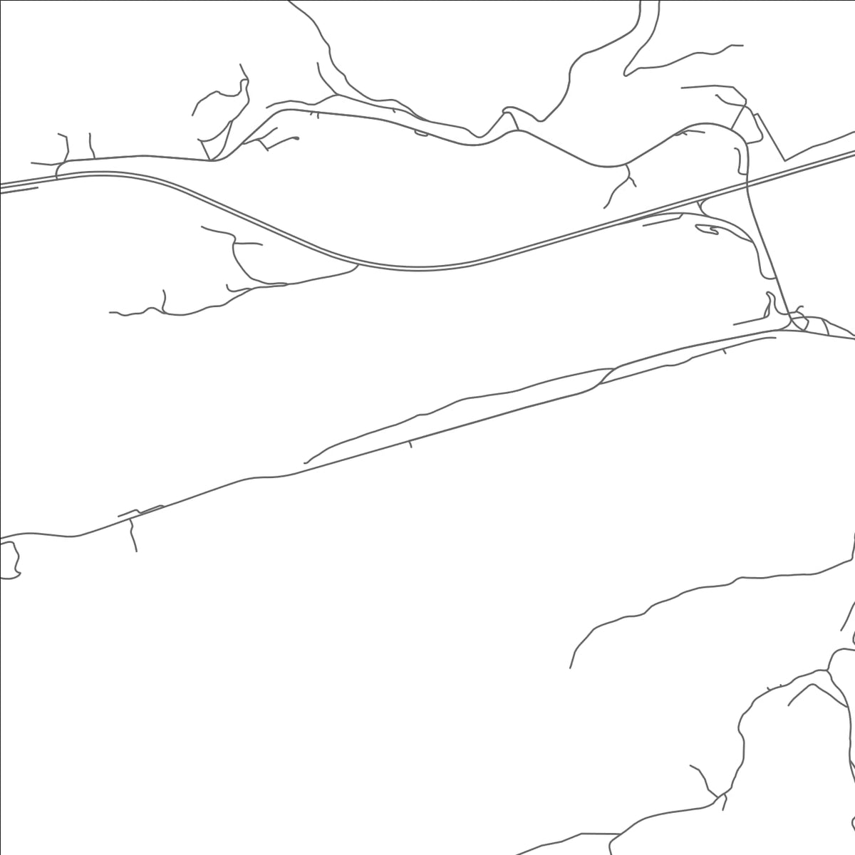 ROAD MAP OF OAKVALE, WEST VIRGINIA BY MAPBAKES