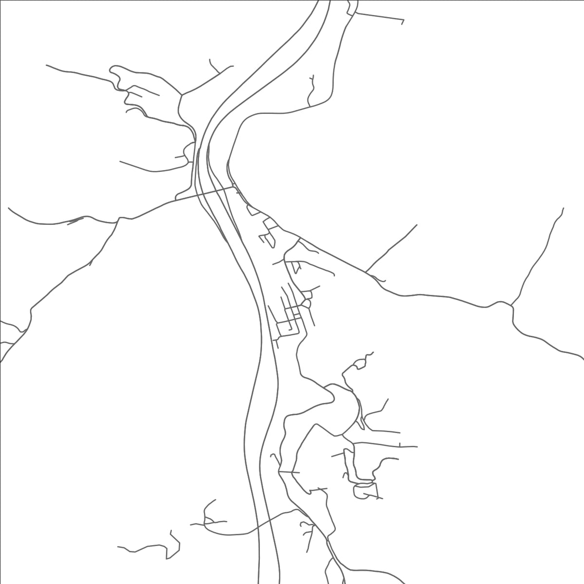 ROAD MAP OF PAX, WEST VIRGINIA BY MAPBAKES
