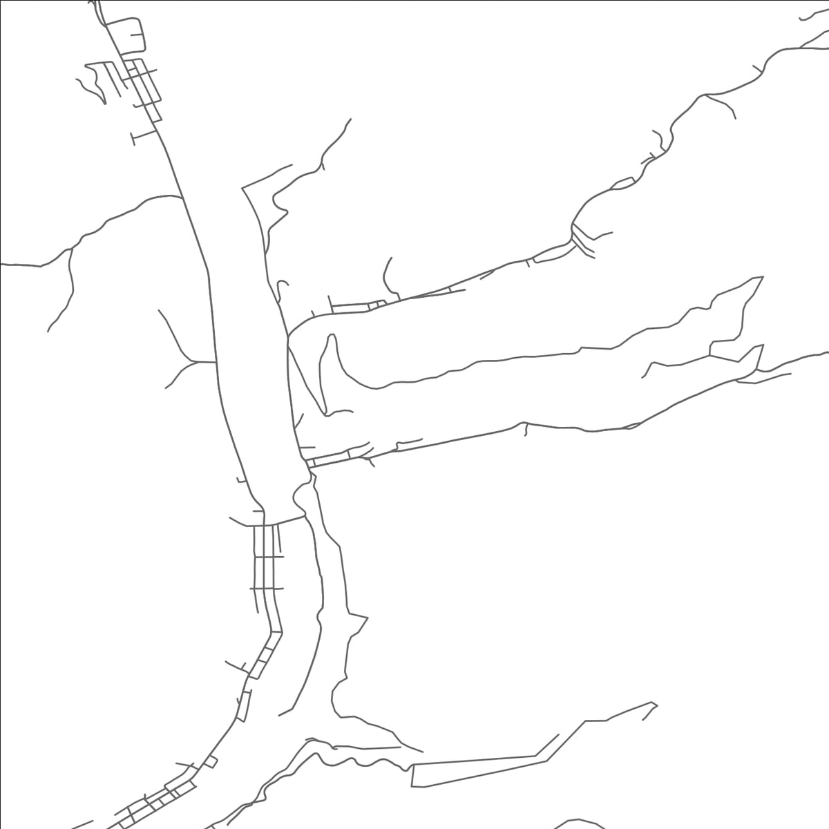 ROAD MAP OF PEACH CREEK, WEST VIRGINIA BY MAPBAKES