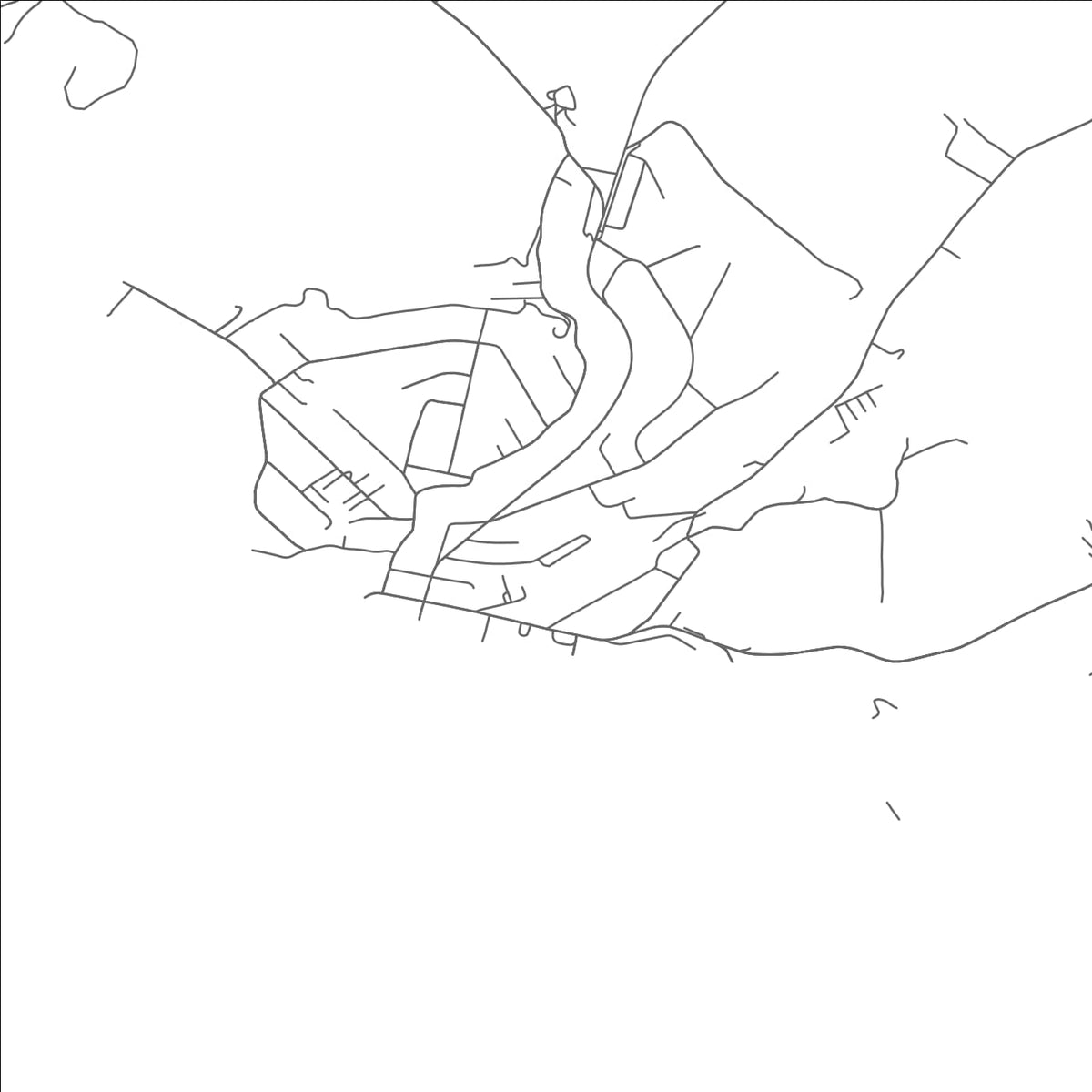 ROAD MAP OF PETERSTOWN, WEST VIRGINIA BY MAPBAKES