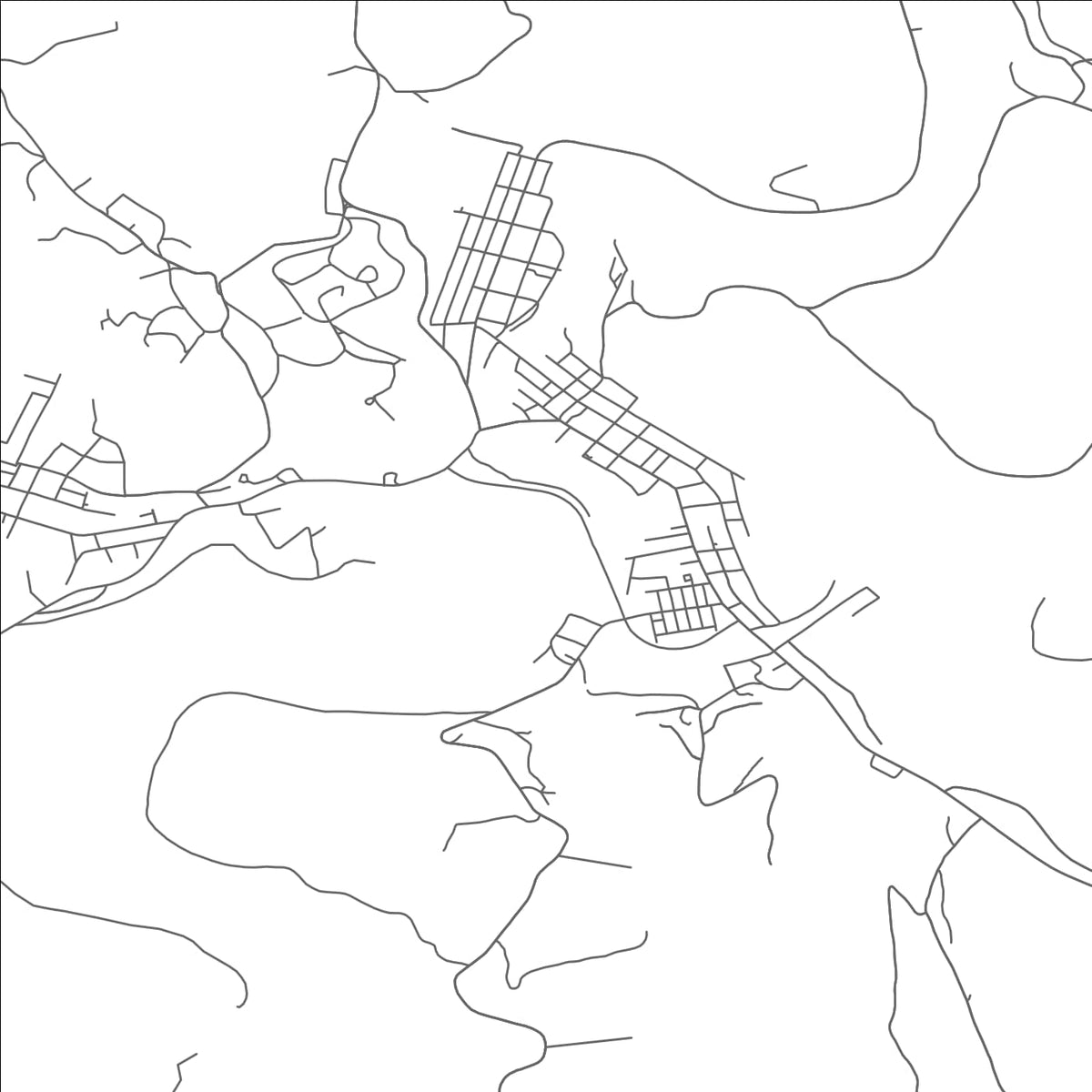 ROAD MAP OF PHILIPPI, WEST VIRGINIA BY MAPBAKES