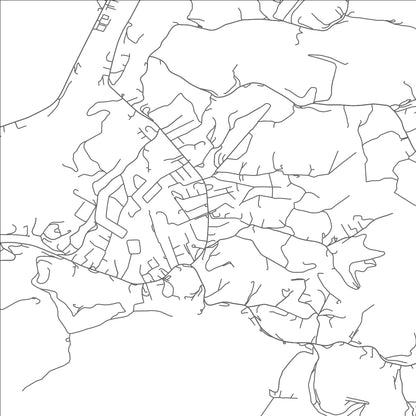 ROAD MAP OF PINCH, WEST VIRGINIA BY MAPBAKES