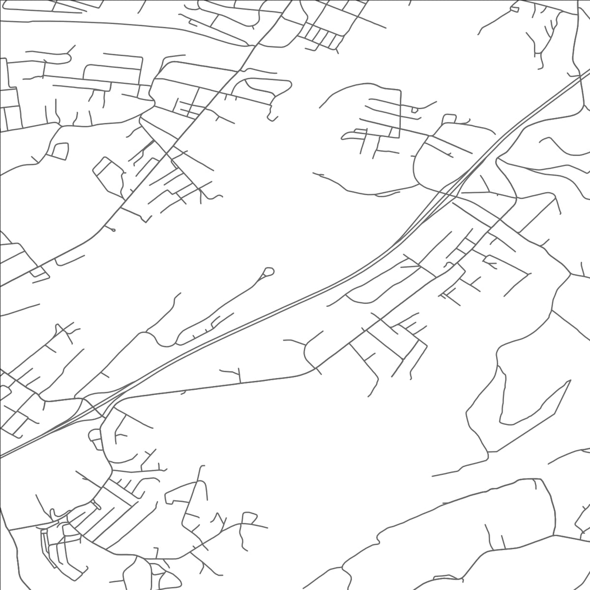 ROAD MAP OF PLEASANT VALLEY, WEST VIRGINIA BY MAPBAKES