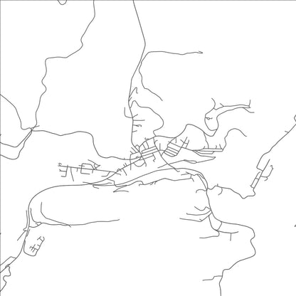 ROAD MAP OF QUINWOOD, WEST VIRGINIA BY MAPBAKES