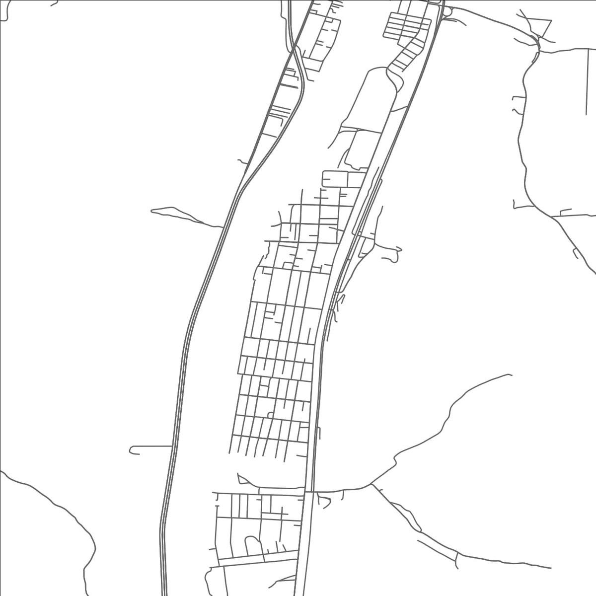 ROAD MAP OF RAND, WEST VIRGINIA BY MAPBAKES