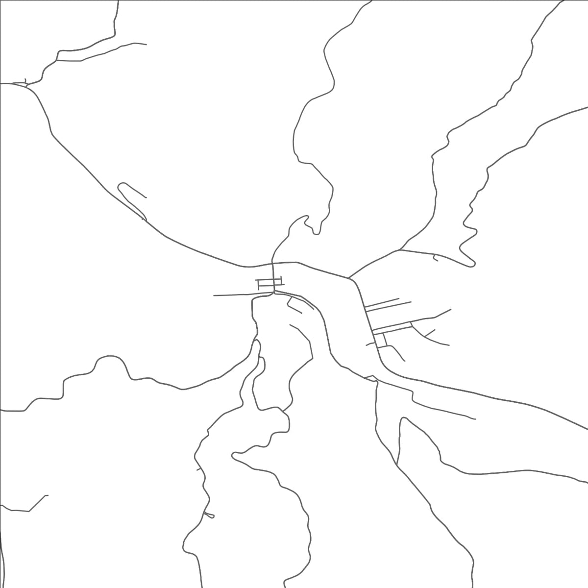 ROAD MAP OF READER, WEST VIRGINIA BY MAPBAKES