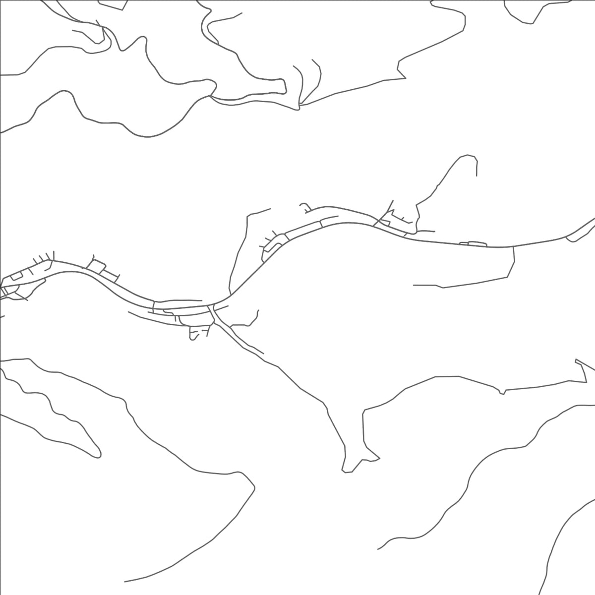 ROAD MAP OF ROBINETTE, WEST VIRGINIA BY MAPBAKES